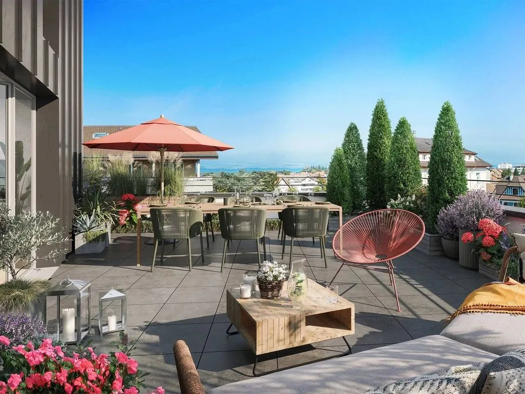 Terrass - New Duplex with Lake View in Thonon-les-Bains