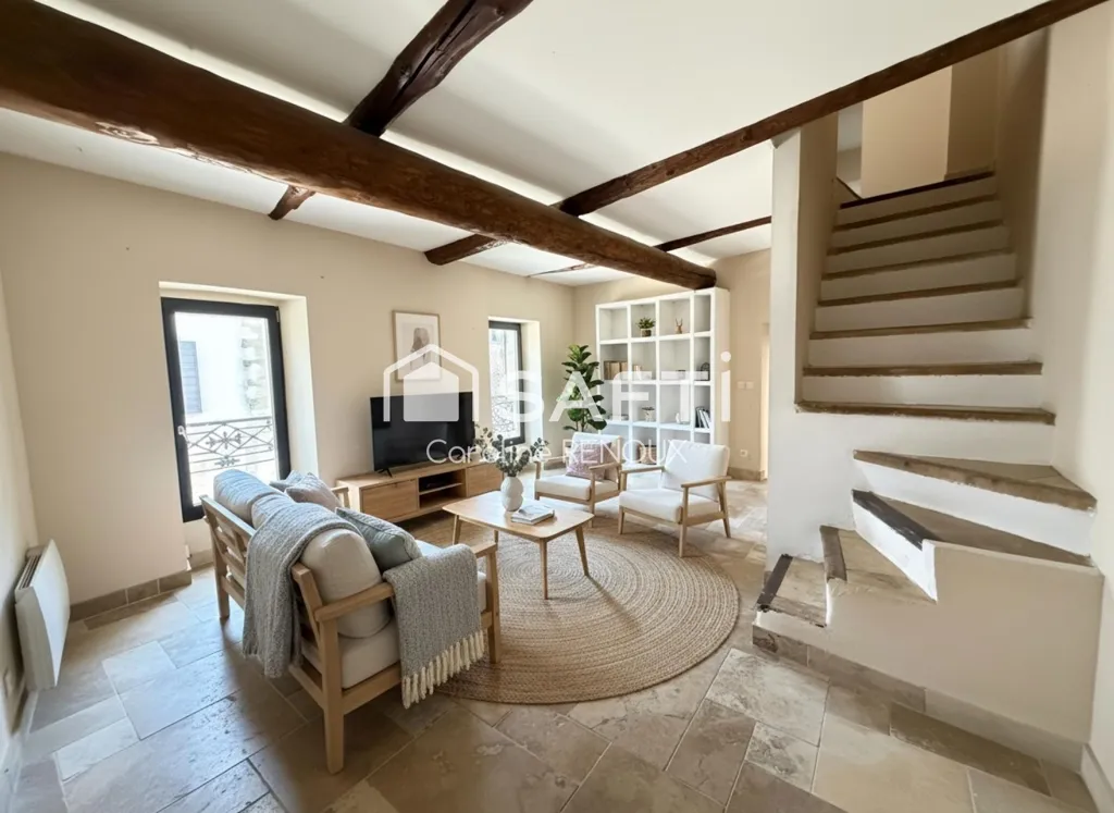Séjour - Maison de Caractère avec Piscine à Lauris