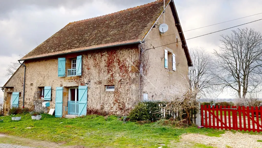 Extérieur - Maison de Campagne avec Vue Panoramique à Gipcy