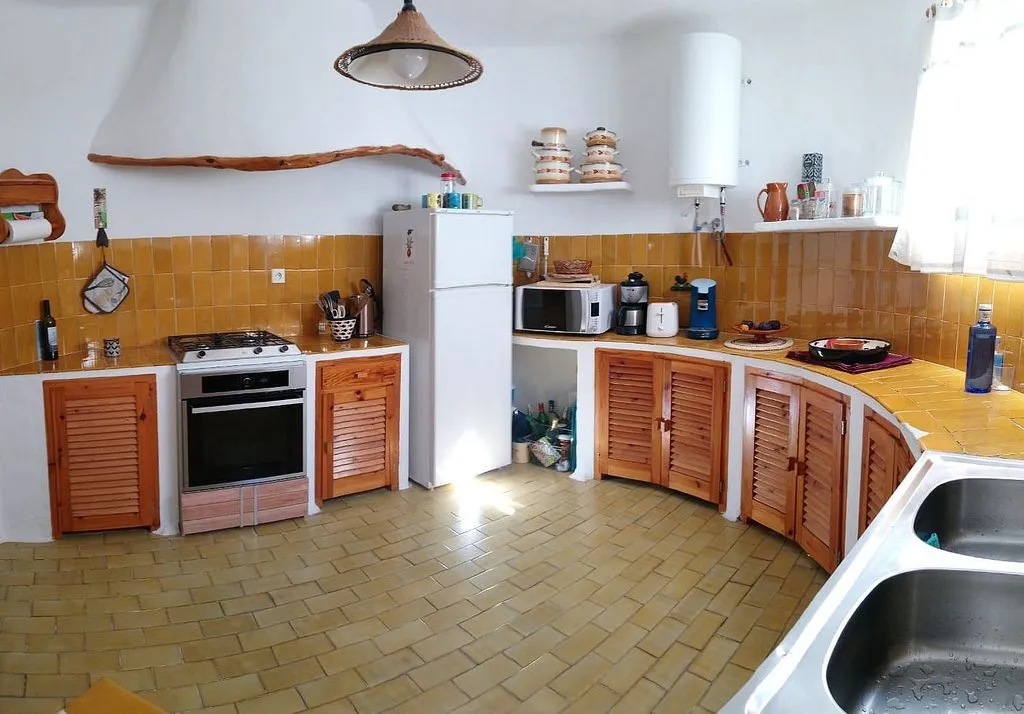 Köök - Rural House with Terrace in Formentera