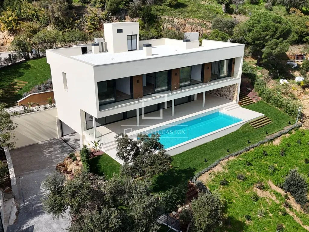 Vue aérienne - Newly Built Villa with Sea Views in Platja d'Aro