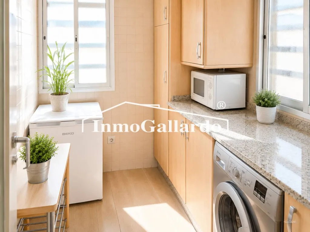 Cuisine - Bright Apartment with Seafront Access in Miramar del Palo