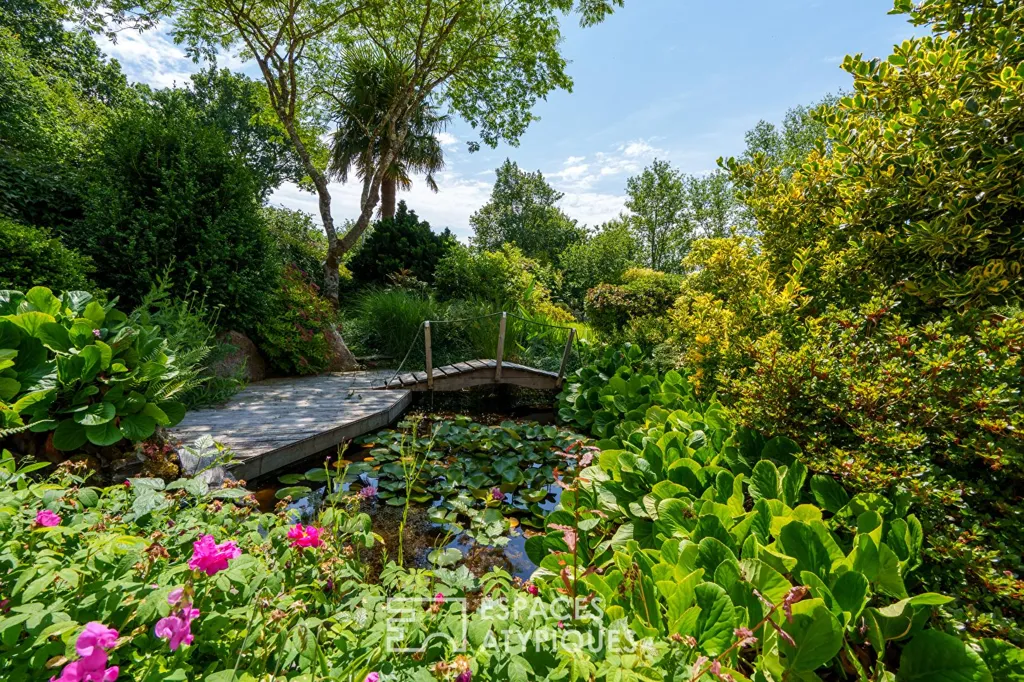 Jardin - Maison de Tisserands avec Dépendance à Commana