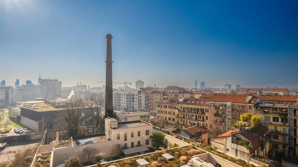 Terrasse - Apartment with City View and Pool in Milan