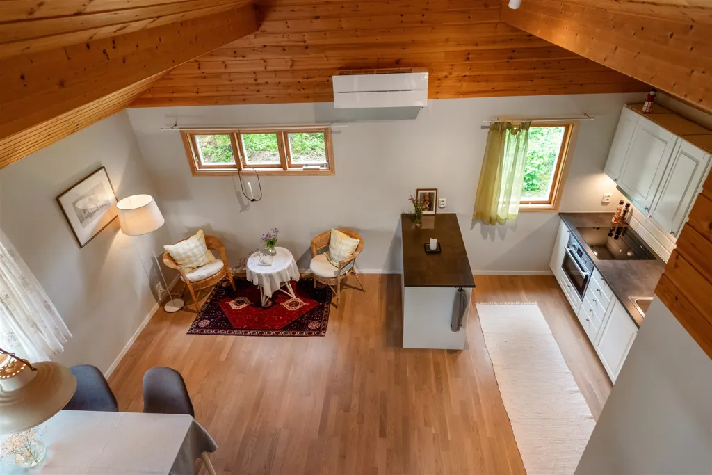 Living Room - Renovated Holiday Home with Boat Access in Båtsviken