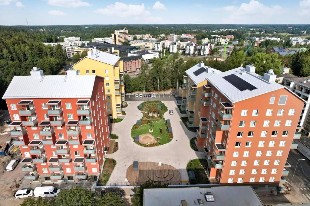 Õhuvaade - Apartment with Glazed Balcony in Espoo