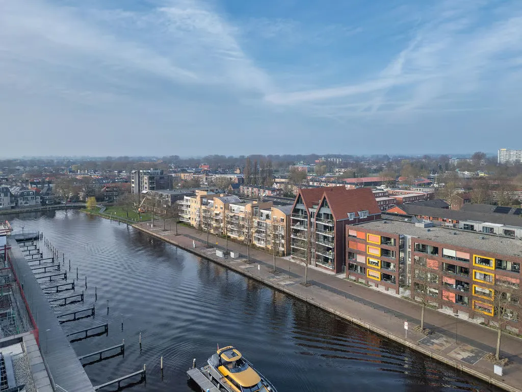 Vue aérienne - Modern Apartment with Balcony in Sneek
