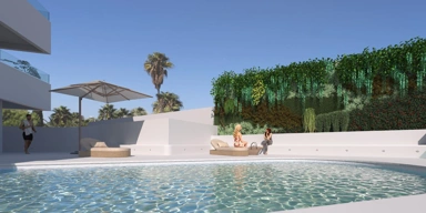 Piscine - Modern Flat with 360° Terraces in Grau de Castelló
