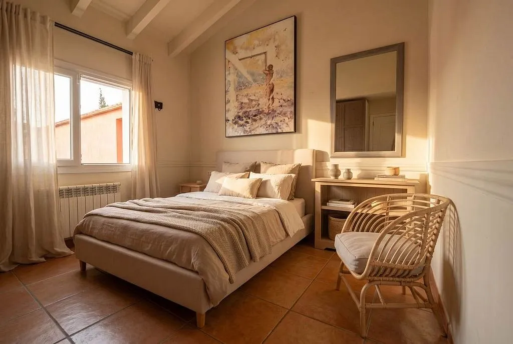 Bedrooms - Single-Storey Villa with Pool in Sa Planera