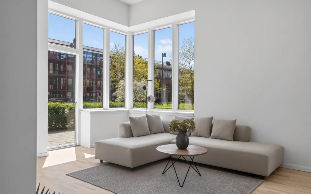 Séjour - Apartment with Garden in Valby