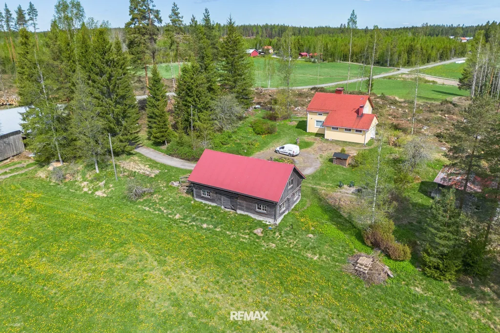 Vue aérienne - Detached House with Sauna in Lahdenperä