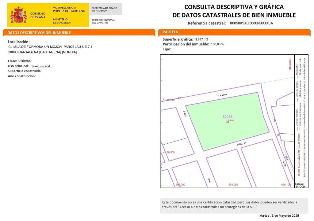 Development Land in Nova Mojón Hills, Cartagena