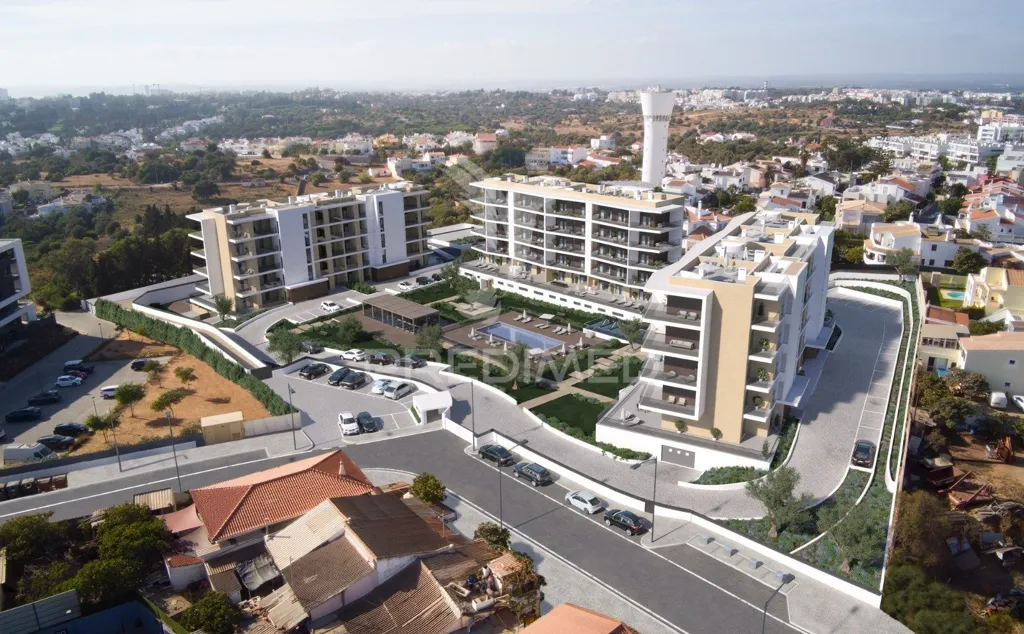 Vue aérienne - T2 Apartment with Seafront Access in Portimão