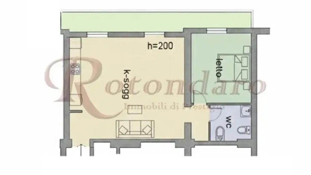 Plaan - Mansarded Flat with Balcony in Milan