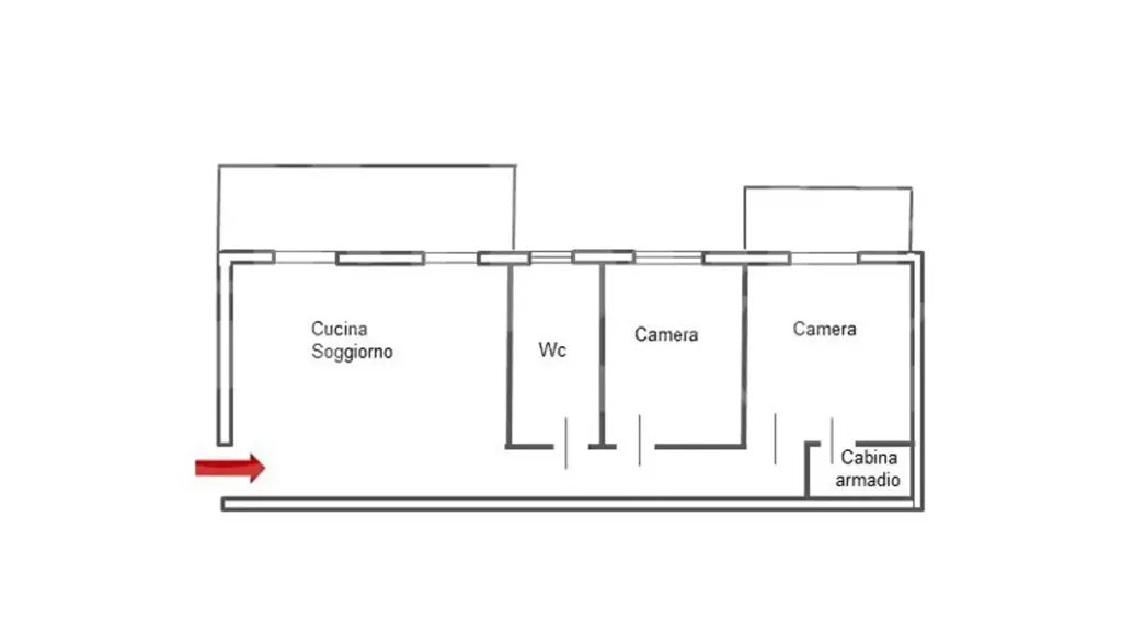 Plan - Rustic Trilocale with Parking in Gravina Di Catania