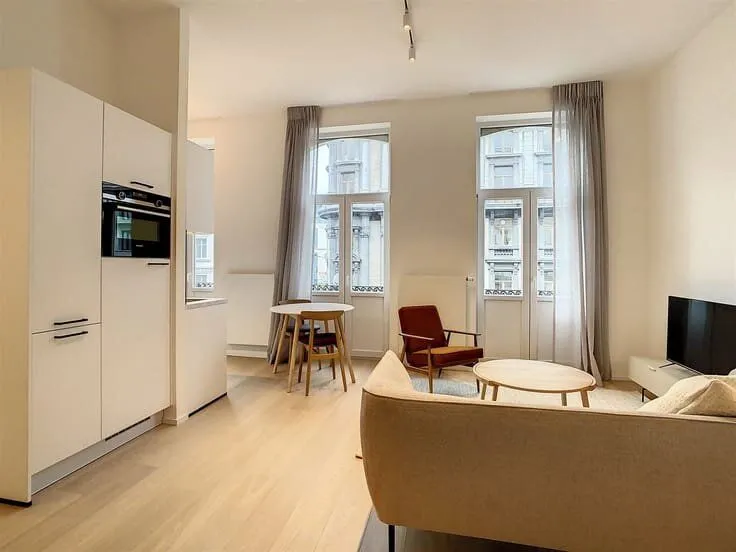 Séjour - Appartement Central à Bruxelles