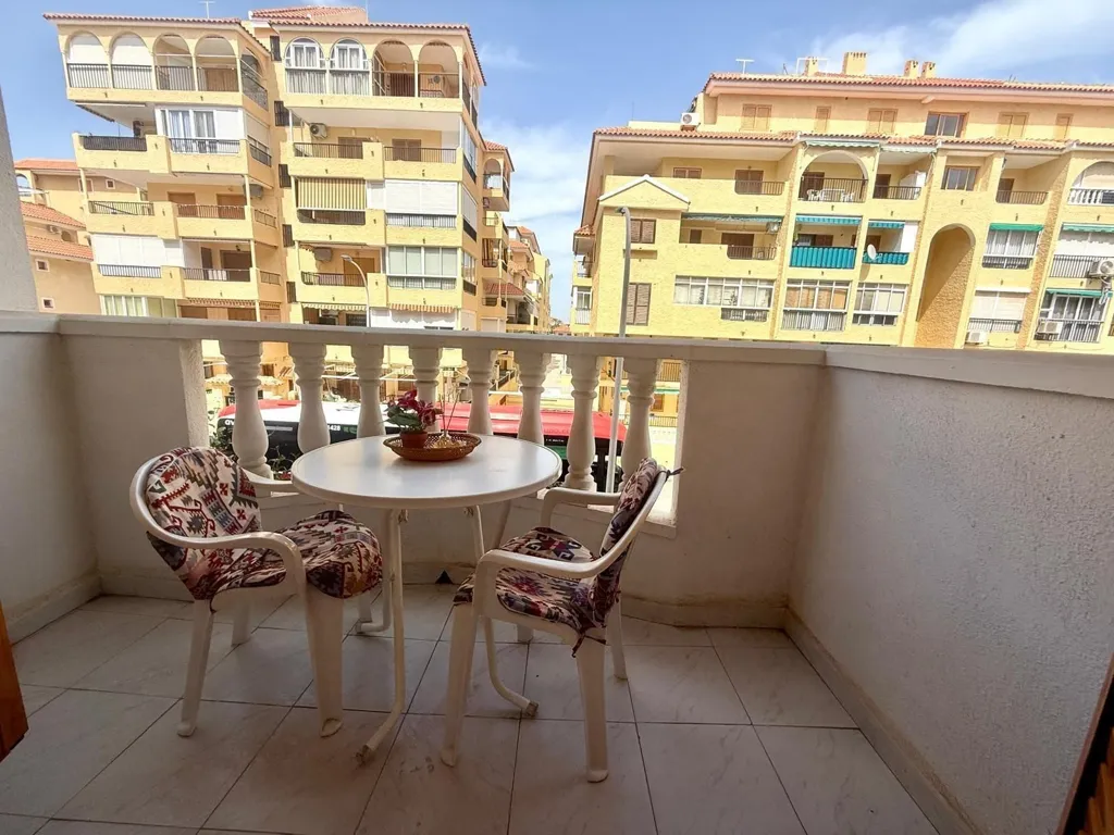 Balcony - 1-Bedroom Apartment with Pool in Torrelamata