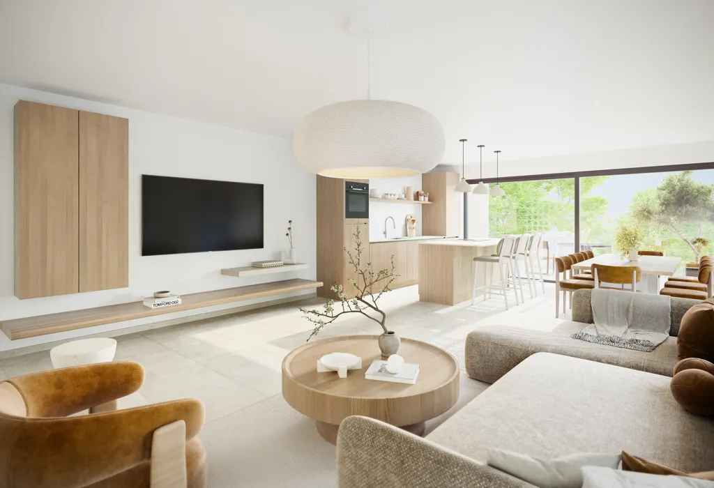 Soggiorno - Eco-Friendly Apartment with Terrace in Oostakker