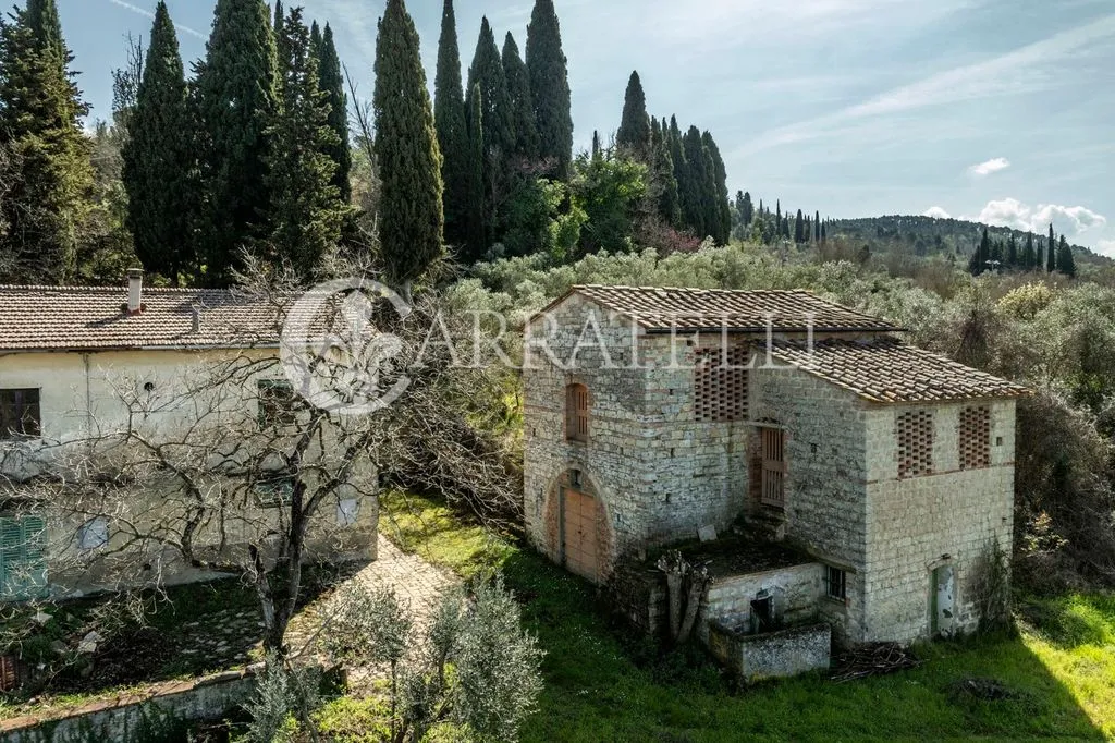 Vista aerea - Rustic Complex with Olive Grove in San Casciano