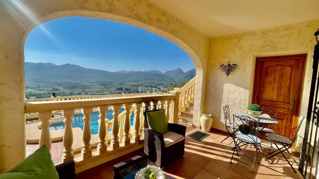 Terrasse - Luxury Villa with Pool in Jalon Valley, Valencia