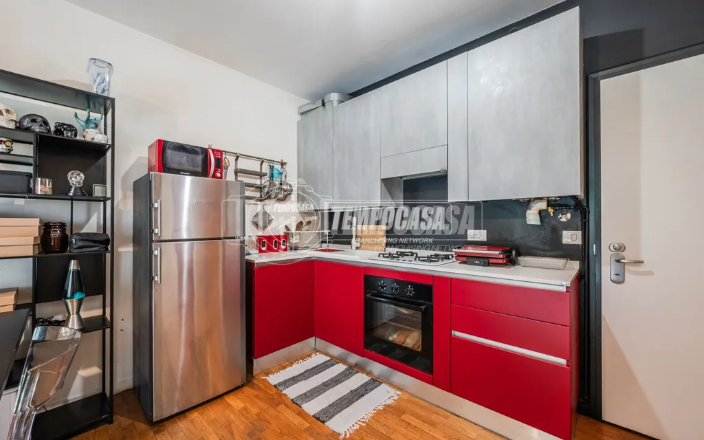 Köök - Two-Bedroom Apartment with Terrace in Milan
