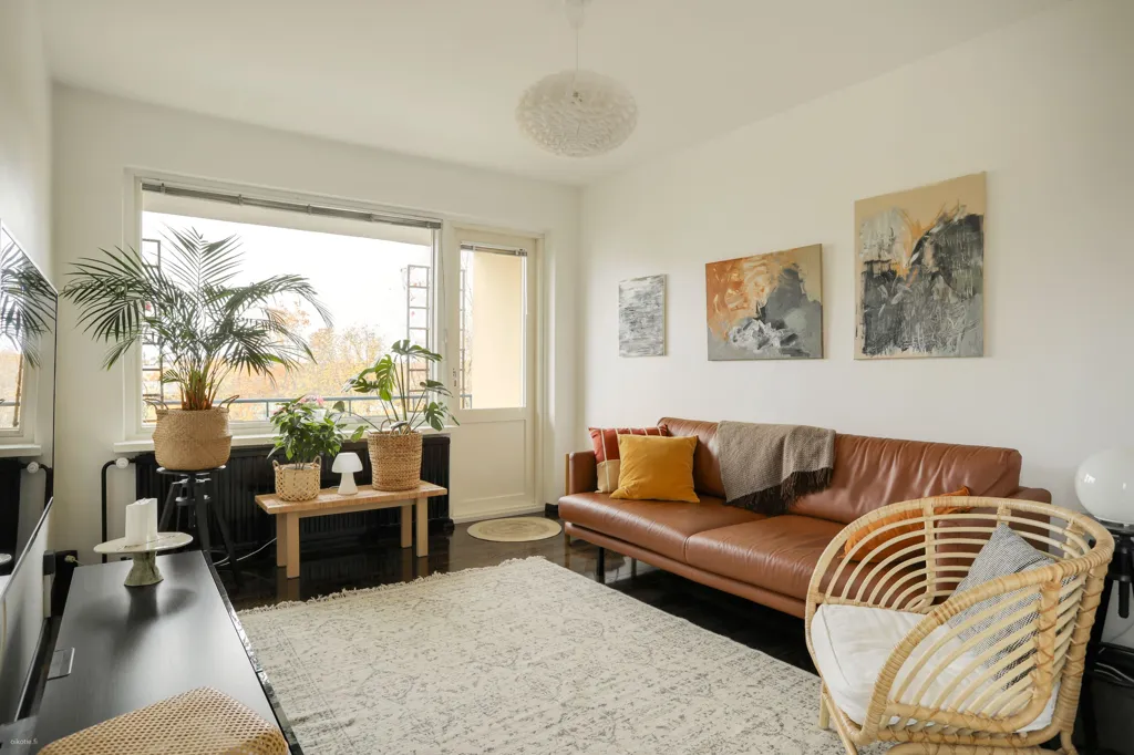 Séjour - Modernised Apartment with River View in Heinola