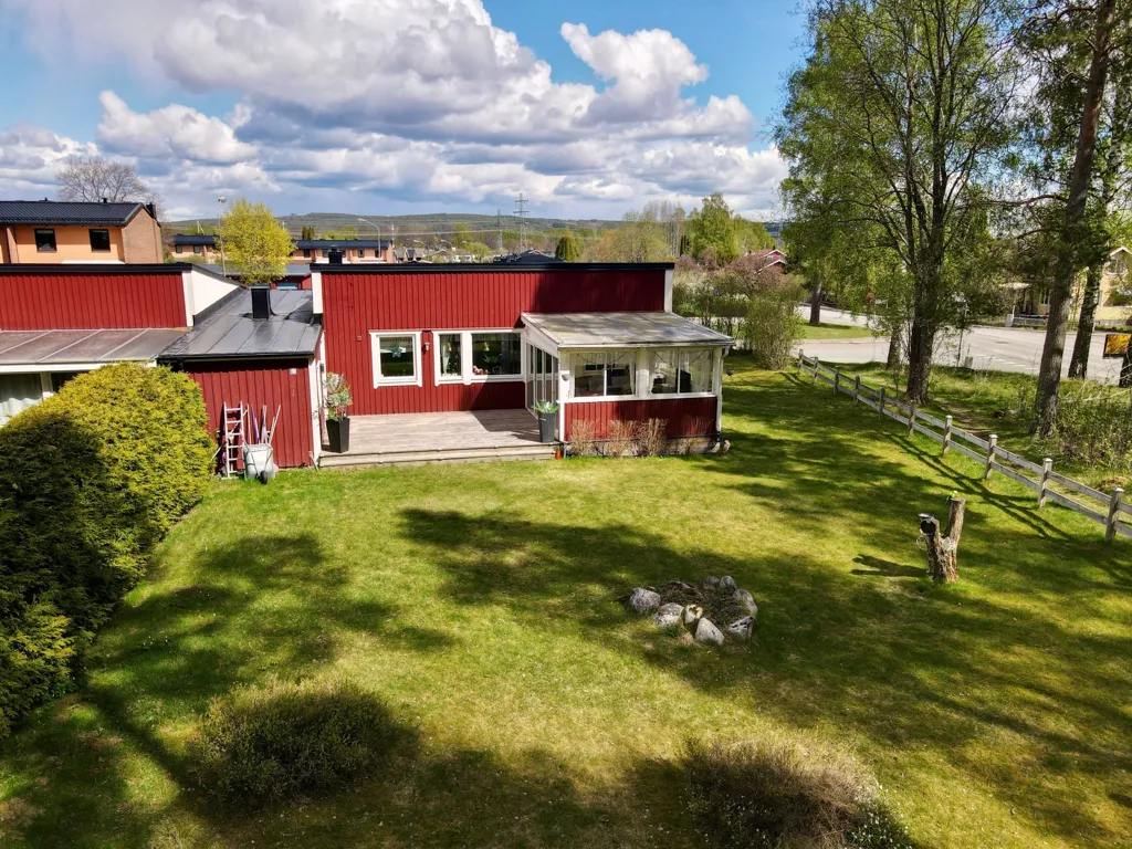 Vue aérienne - Apartment with Balcony in Borlänge