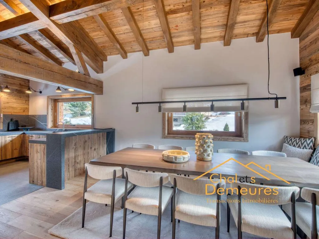 Söögituba - Luxury Chalet with Spa near Megève