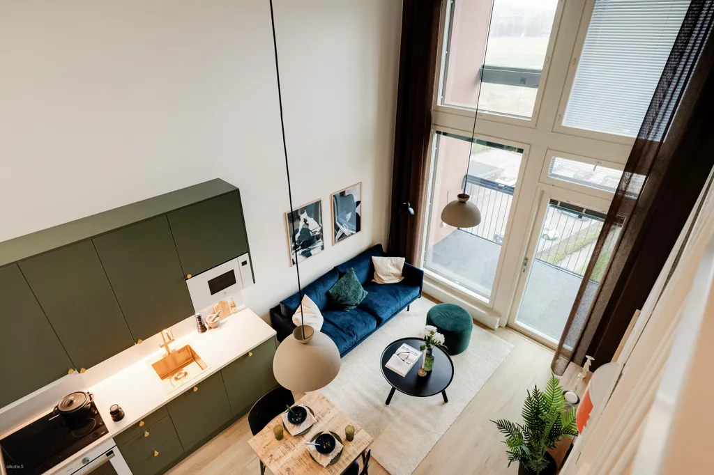 Soggiorno - Modern Loft with Balcony in Kaarina
