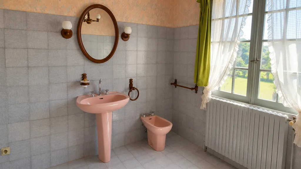 Bathrooms - Dauphinois House with Garden in Countryside