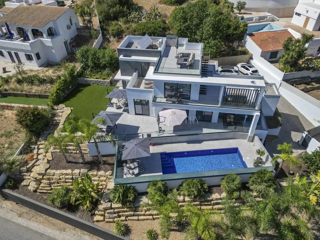 Vue aérienne - Contemporary Villa with Pool in Lagoa