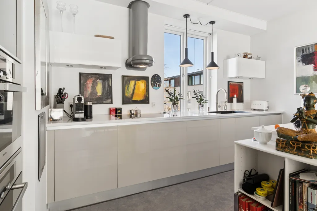 Kitchen - Apartment with Balconies in Hellerup