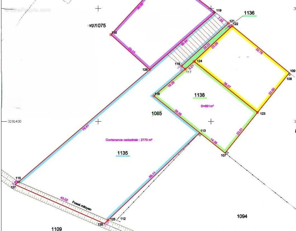 Plaan - Constructible Plot with Woodland in Montbartier