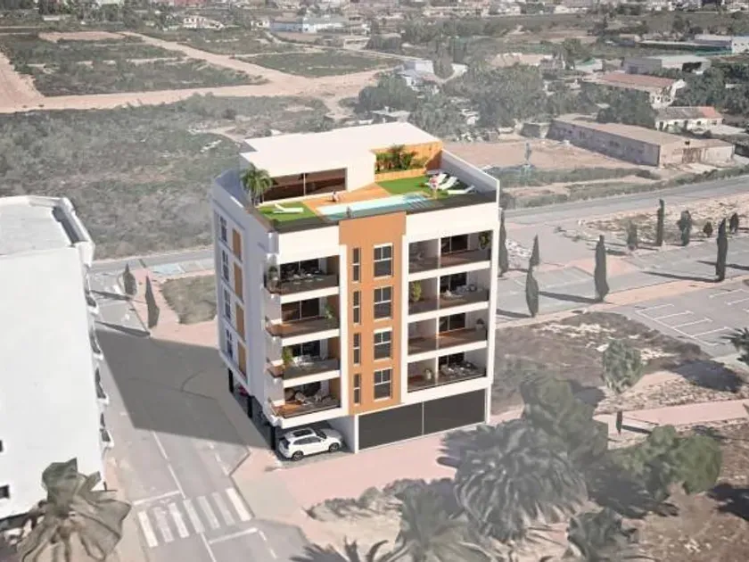 Aerial - Modern Penthouse with Sea View in Lo Pagán
