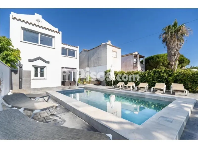 Piscine - Chalet with Pool near La Barrosa Beach