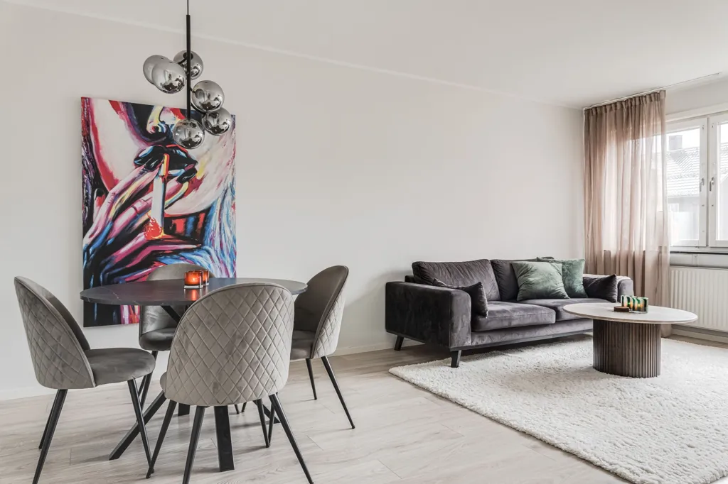Séjour - Modernised Flat with Central Location in Luleå