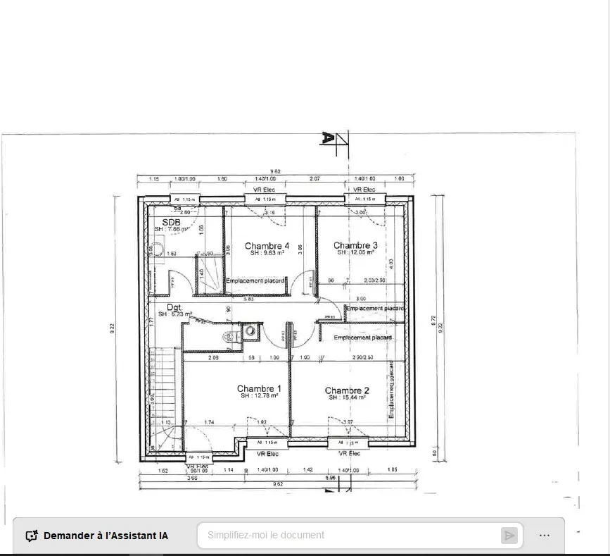 Plan - Terrain à bâtir avec contrat de construction à Hettange-Grande