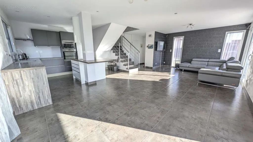 Kitchen - Contemporary Villa with Panoramic Views in La Roche-Blanche
