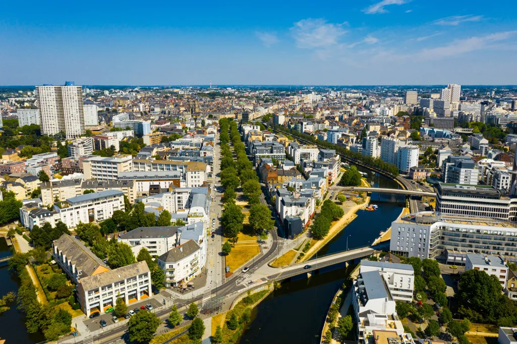 Vue aérienne - Appartements Neufs en Meulière à Rennes