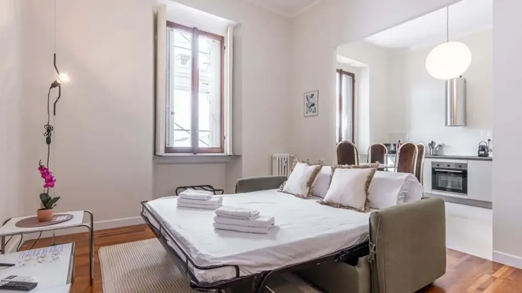 Bedrooms - Fully Furnished Studio in Milan