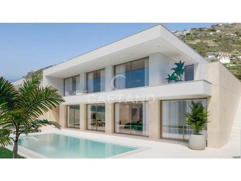 Piscine - Contemporary Villa with Ocean View in Calheta, Madeira