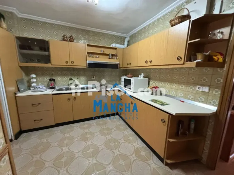 Köök - Apartment with Balcony near Albacete Fair