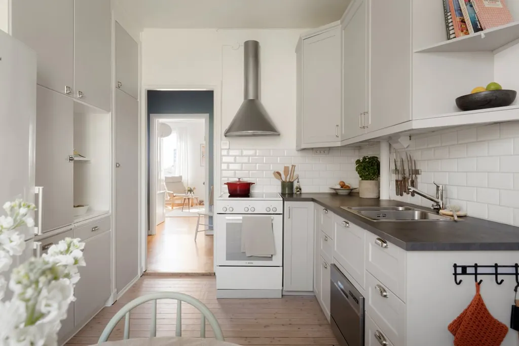Köök - Penthouse Flat with Garden in Gothenburg