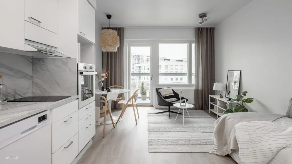 Séjour - Compact Apartment with Sea View in Leppävaara
