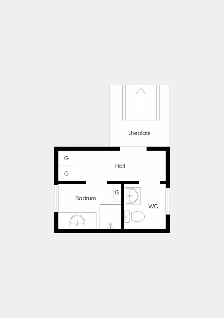 Plan - Lakefront Plot with Three Houses in Hällingsjö