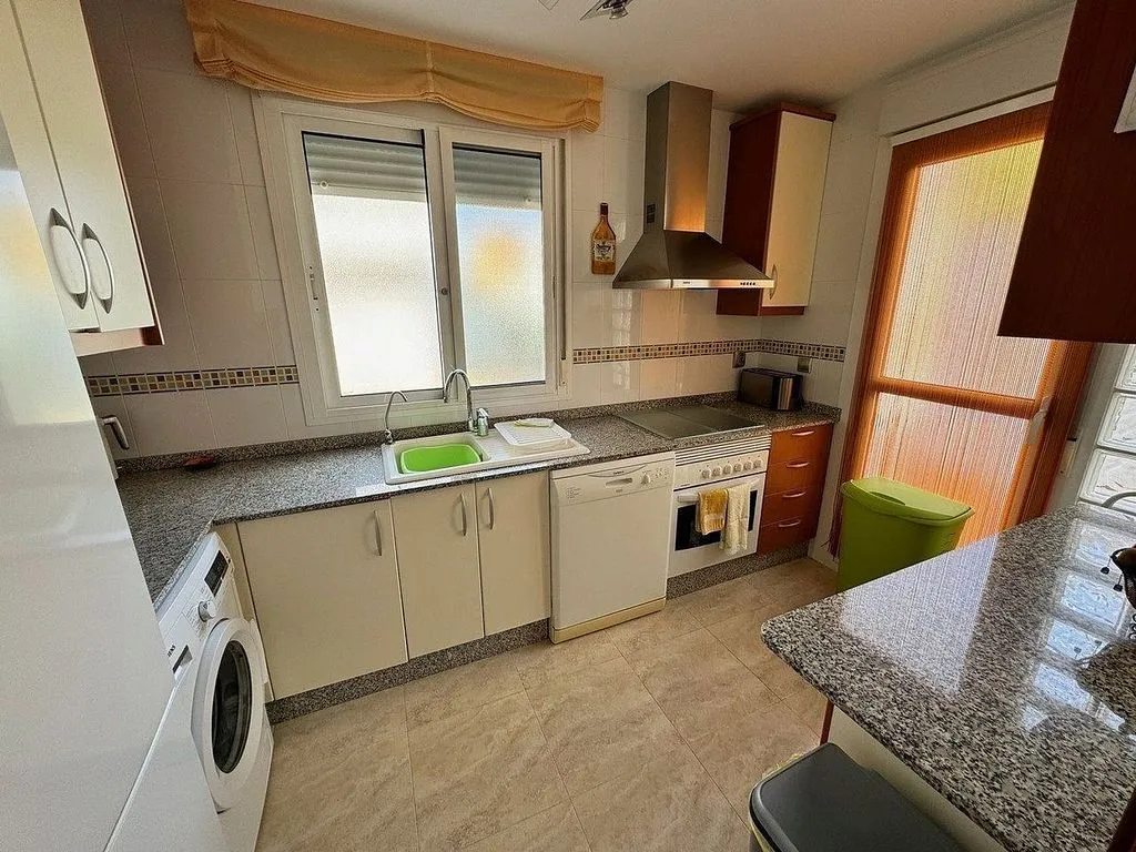Kitchen - Semi-detached House with Pool in Las Salinas