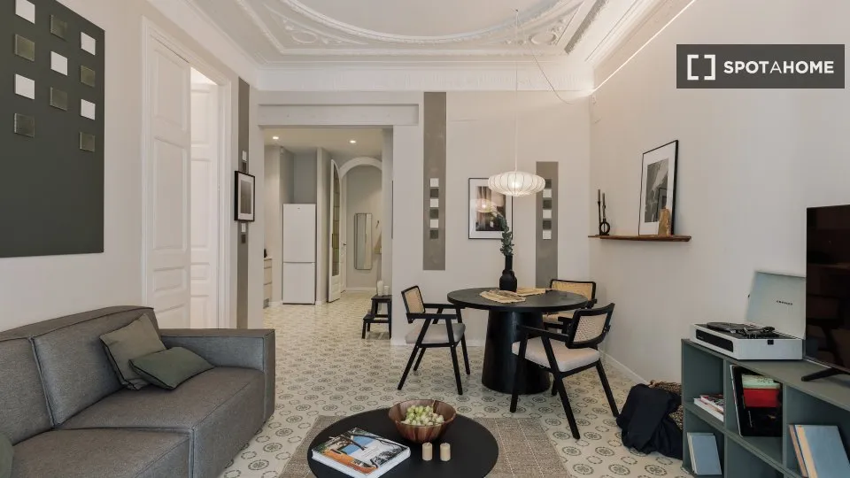 Soggiorno - Ample Apartment with Terrace in Vila de Gràcia