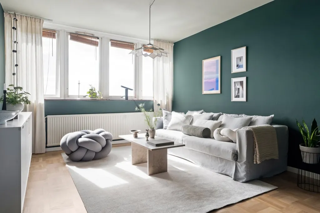 Séjour - Apartment with Panoramic View in Göteborg