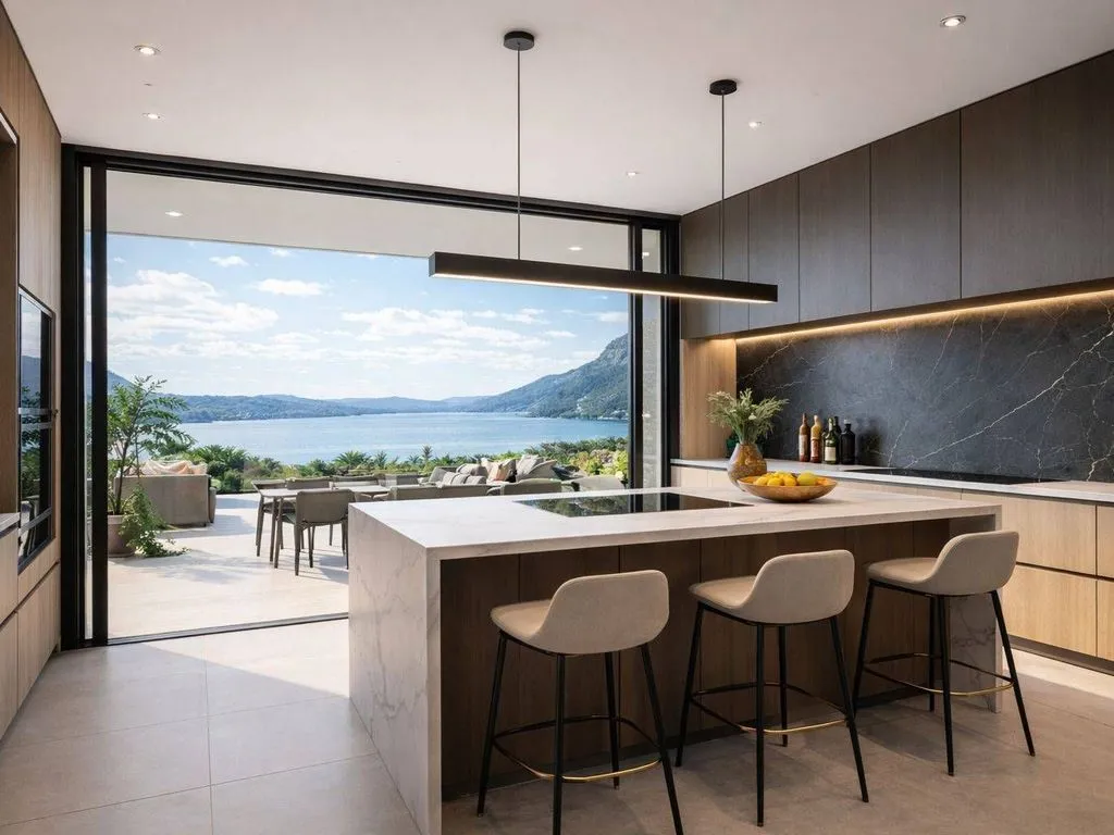 Kitchen - Luxury Villa with Lake View in Verbania