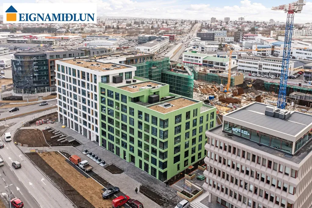 Õhuvaade - Apartment with Car Parking in Reykjavik